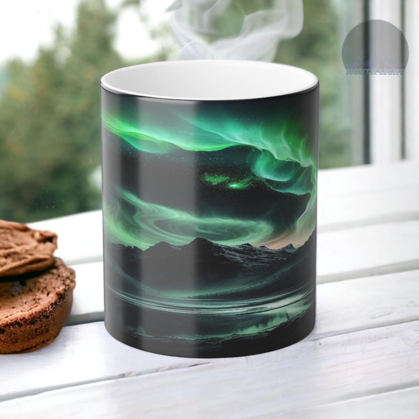 Enchanting Aurora Borealis Heat Sensitive Mug - Northern Lights Magic Color Morphing Mug 11oz - Heat Reactive Night Sky Coffee Cup - Perfect Gift for Nature Lovers 23