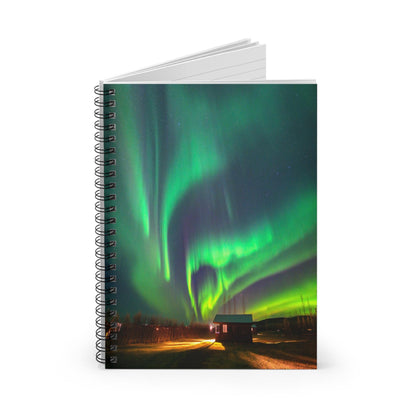 Unique Aurora Borealis Spiral Notebook Ruled Line - Personalized Northern Light View - Stationary Accessories - Perfect Aurora Lovers Gift 24