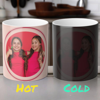 Personalized Heat Sensitive Mug - Custom Magic Color Morphing Mug 11oz - Heat Reactive Night Sky Coffee Cup - Perfect Gift for Holiday, Birthday and Celebrations