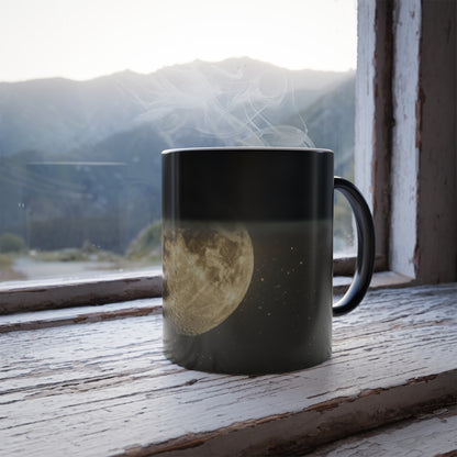 Color Morphing Moon Mug, Celestial Coffee Cup, Cosmic Tea Cup, Astronomy Mug, Magic Coffee Cup, Night Sky Lover Gift, Birthday & Holiday Present