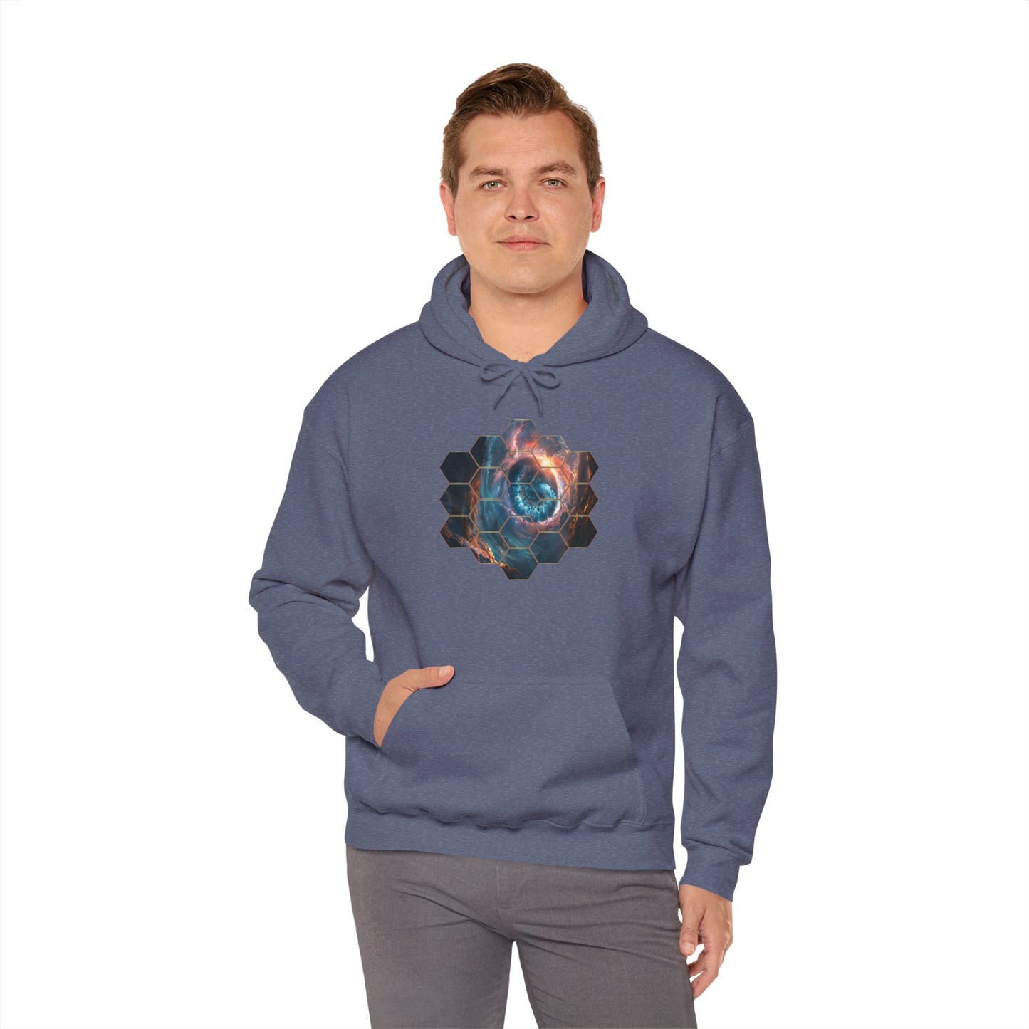 JWST Unisex Heavy Blend™ Hooded Sweatshirt - Space Horsehead Nebula Galaxy Universe - Autumn Fall T-shirt - Astronomy Gift