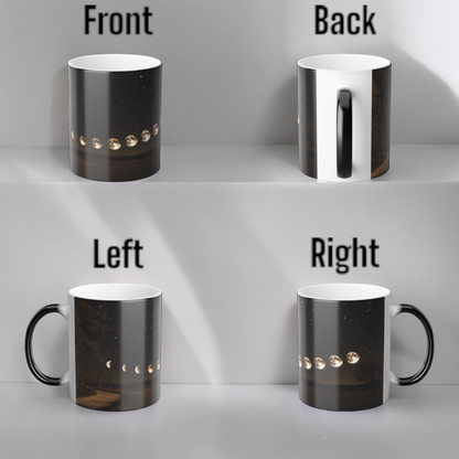 Lunar Phases Color Morphing Mug | Cozy Nighttime Vibe, Gift for Astronomers, Home Decor, Unique Coffee Tea Cup, Ideal for Birthdays