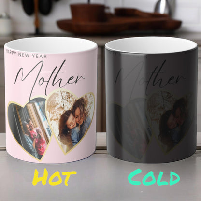 Personalized Heat Sensitive Mug - Custom Magic Color Morphing Mug 11oz - Heat Reactive Night Sky Coffee Cup - Perfect Gift for Holiday, Birthday and Celebrations