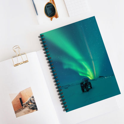 Unique Aurora Borealis Spiral Notebook Ruled Line - Personalized Northern Light View - Stationary Accessories - Perfect Aurora Lovers Gift 20