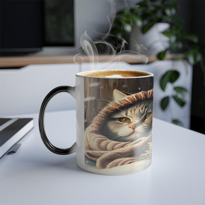 Enchanting Cat Kitten Heat Sensitive Mug - Lovely Pet Magic Morphing Mug 11oz - Coffee Tea Cup - Perfect Gift for Pet Lovers 3