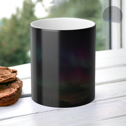 Enchanting Aurora Borealis Heat Sensitive Mug - Northern Lights Magic Color Morphing Mug 11oz - Heat Reactive Night Sky Coffee Cup - Perfect Gift for Nature Lovers 27