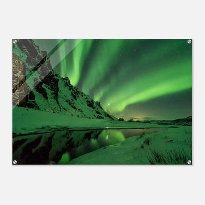 Unique Aurora Borealis Acrylic Prints - Multi Size Personalized Northern Light View - Modern Wall Art - Perfect Aurora Lovers Gift 1