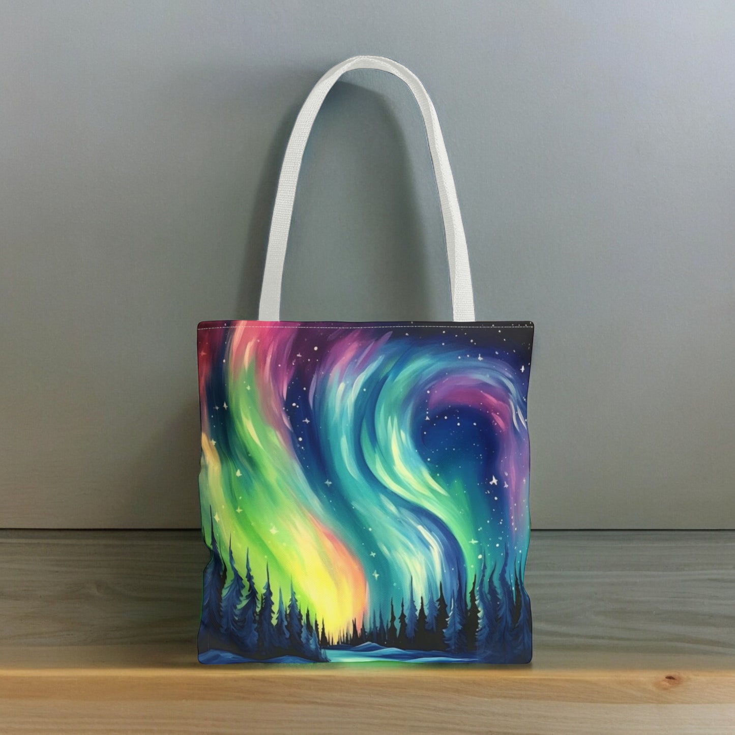 Aurora Borealis Tote Bag (AOP) - Northern Lights Bag