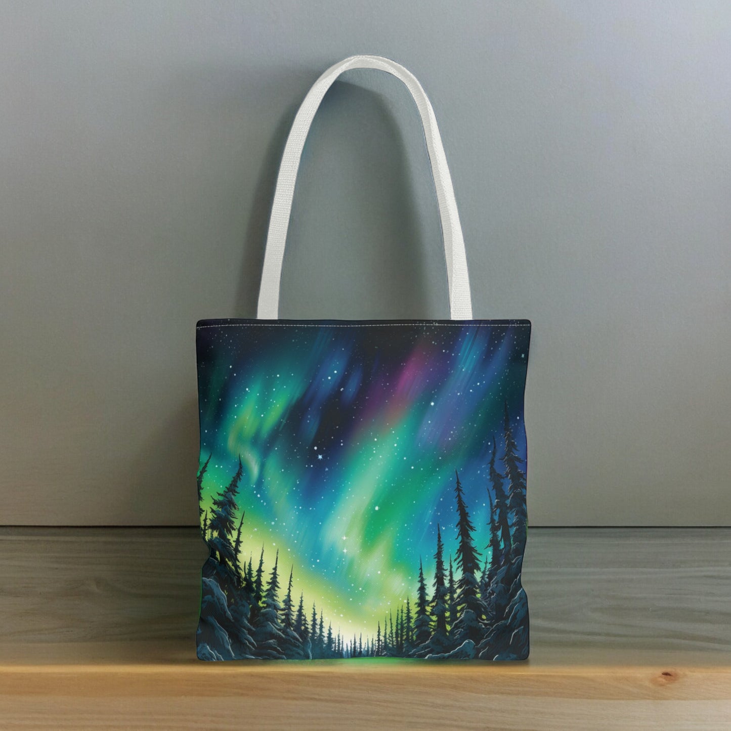 Aurora Borealis Tote Bag (AOP) - Northern Lights Bag