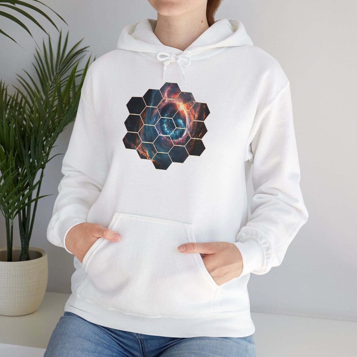 JWST Unisex Heavy Blend™ Hooded Sweatshirt - Space Horsehead Nebula Galaxy Universe - Autumn Fall T-shirt - Astronomy Gift