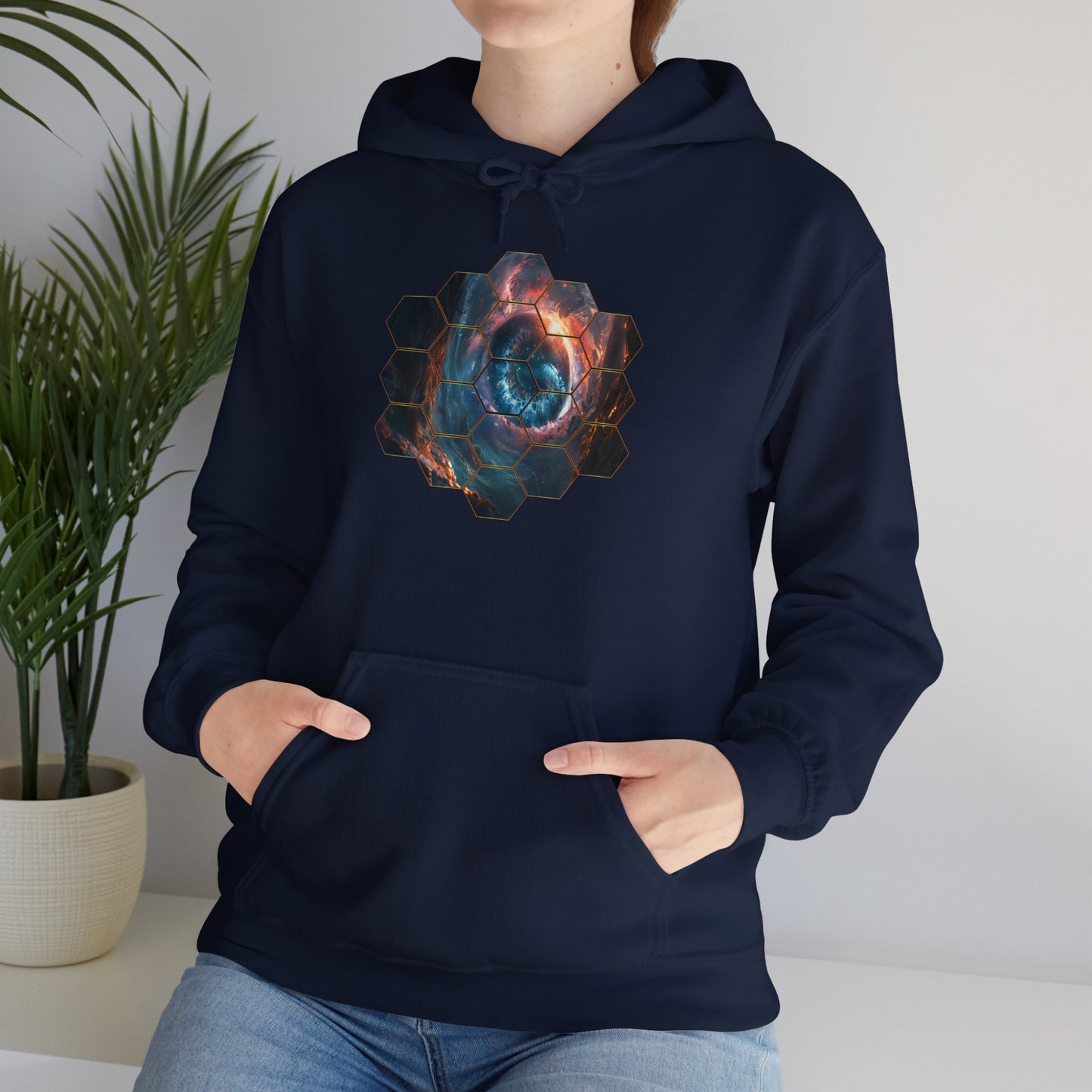 JWST Unisex Heavy Blend™ Hooded Sweatshirt - Space Horsehead Nebula Galaxy Universe - Autumn Fall T-shirt - Astronomy Gift