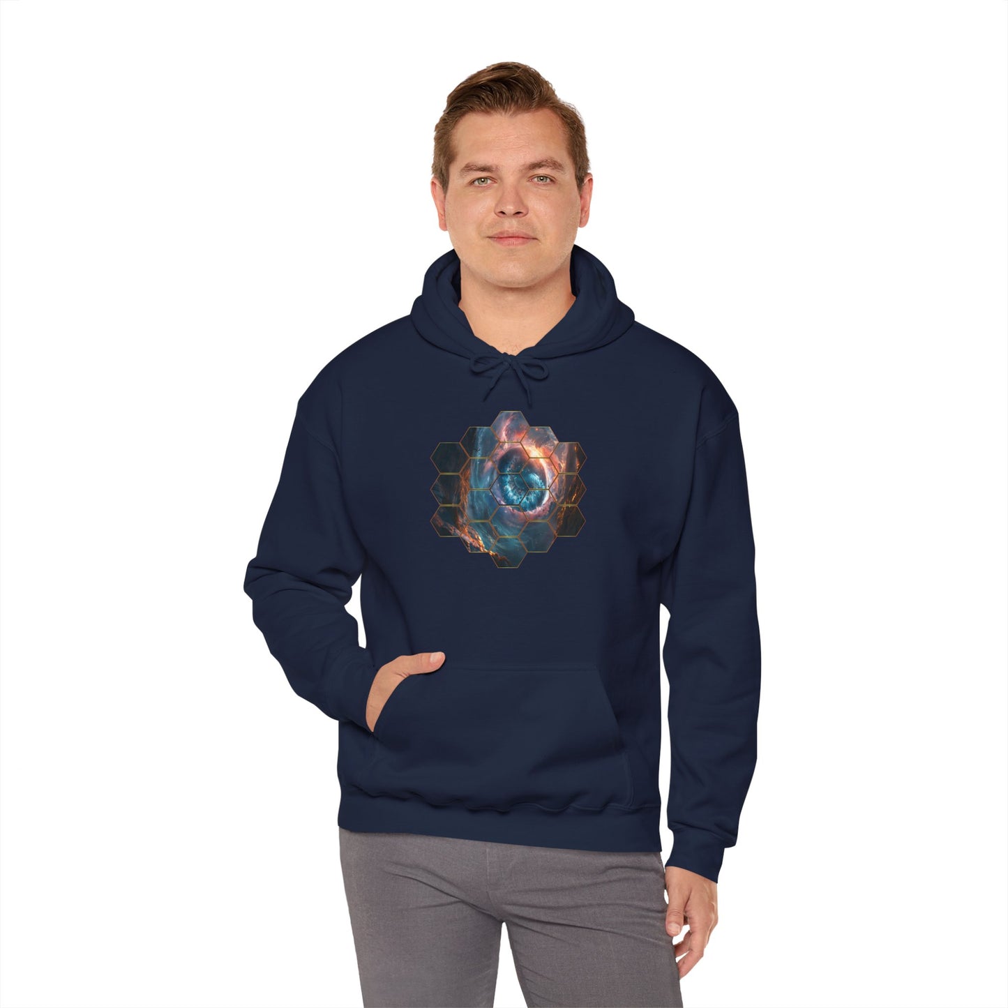 JWST Unisex Heavy Blend™ Hooded Sweatshirt - Space Horsehead Nebula Galaxy Universe - Autumn Fall T-shirt - Astronomy Gift