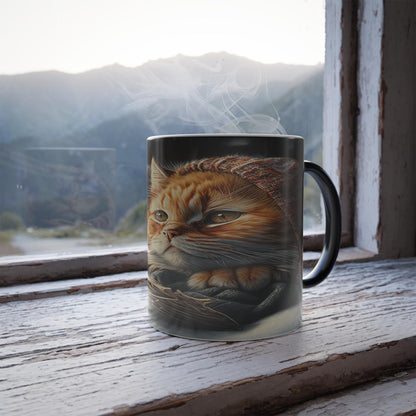 Enchanting Cat Kitten Heat Sensitive Mug - Lovely Pet Magic Morphing Mug 11oz - Coffee Tea Cup - Perfect Gift for Pet Lovers 3