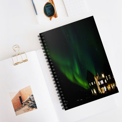 Unique Aurora Borealis Spiral Notebook Ruled Line - Personalized Northern Light View - Stationary Accessories - Perfect Aurora Lovers Gift 24