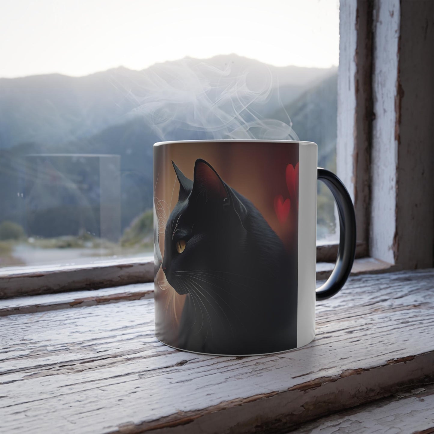 Enchanting Cat Kitten Heat Sensitive Mug - Lovely Pet Magic Morphing Mug 11oz - Coffee Tea Cup - Perfect Gift for Pet Lovers 3