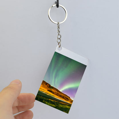 Unique Aurora Borealis Acrylic Keyring - Northern Light Jewelry - 1-sided Acrylic Key Chain - Perfect Aurora Lovers Gift 5