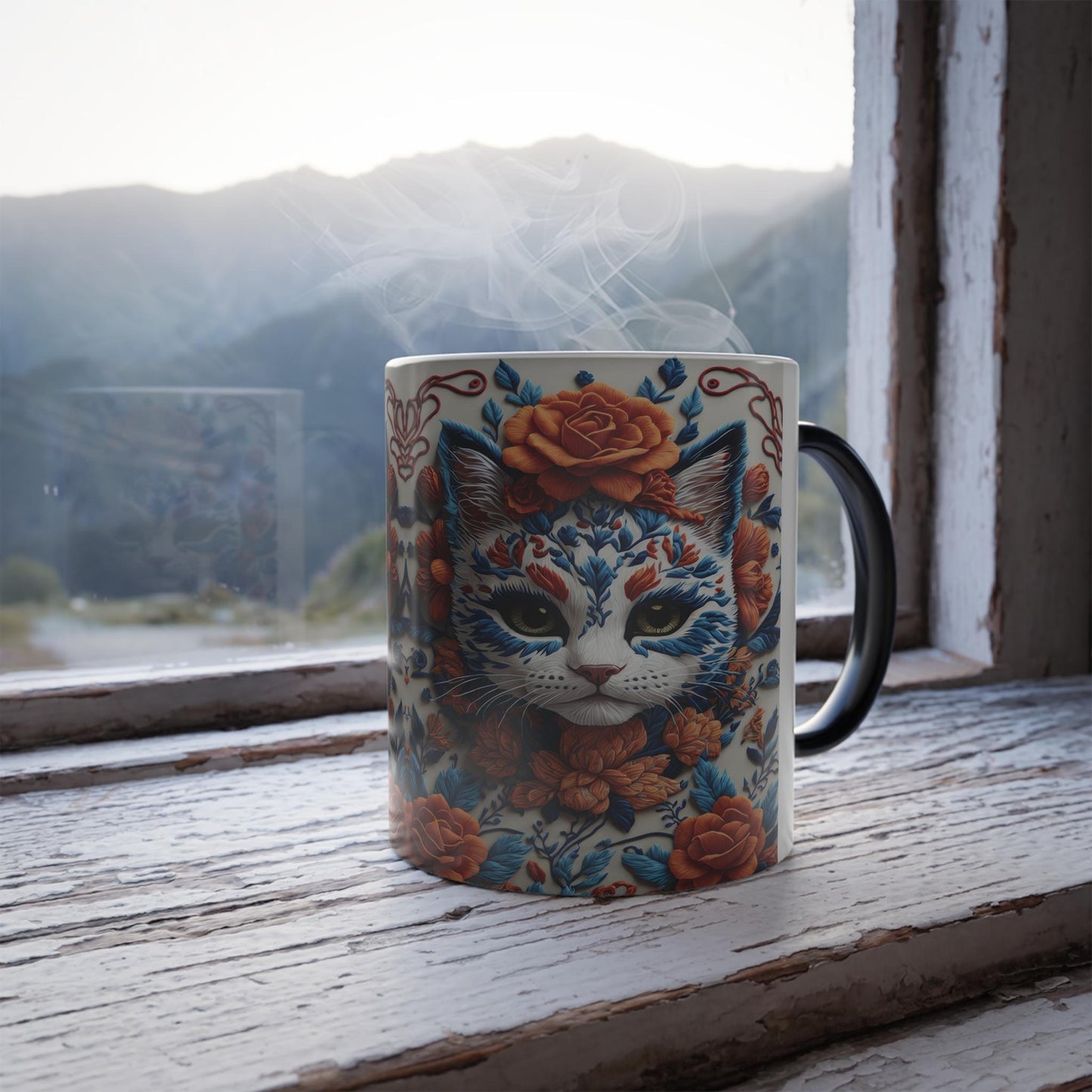 Enchanting Cat Kitten Heat Sensitive Mug - Lovely Pet Magic Morphing Mug 11oz - Coffee Tea Cup - Perfect Gift for Pet Lovers 9