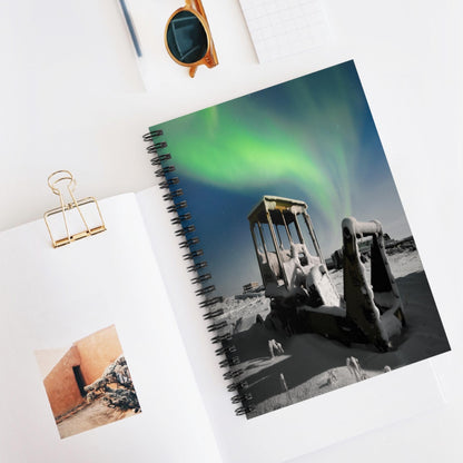 Unique Aurora Borealis Spiral Notebook Ruled Line - Personalized Northern Light View - Stationary Accessories - Perfect Aurora Lovers Gift 21