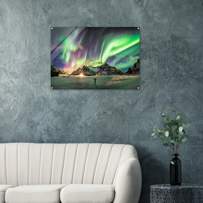 Unique Aurora Borealis Acrylic Prints - Multi Size Personalized Northern Light View - Modern Wall Art - Perfect Aurora Lovers Gift 9