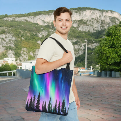 Aurora Borealis Tote Bag (AOP) - Northern Lights Bag