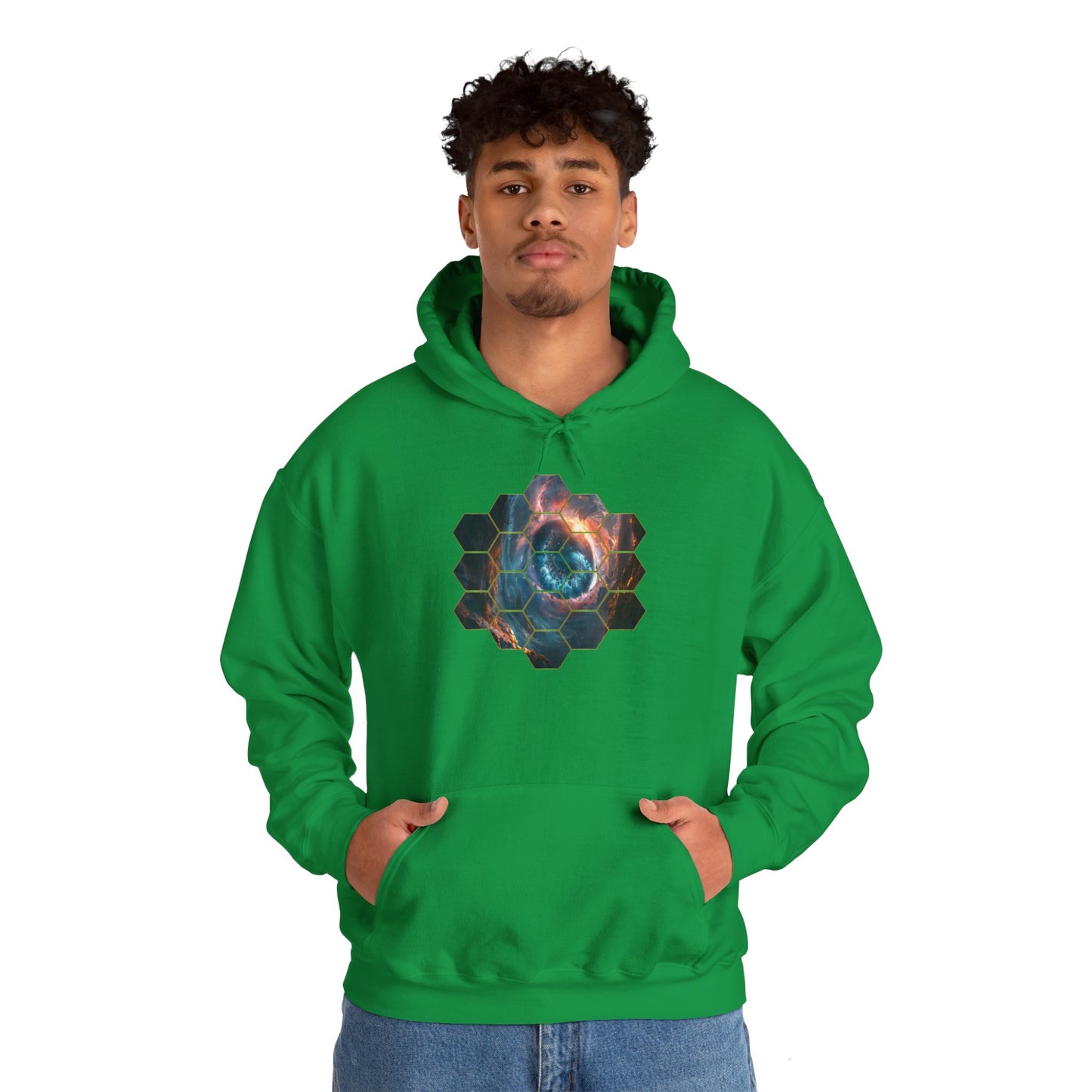 JWST Unisex Heavy Blend™ Hooded Sweatshirt - Space Horsehead Nebula Galaxy Universe - Autumn Fall T-shirt - Astronomy Gift