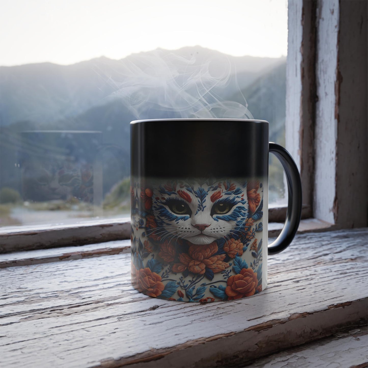 Enchanting Cat Kitten Heat Sensitive Mug - Lovely Pet Magic Morphing Mug 11oz - Coffee Tea Cup - Perfect Gift for Pet Lovers 9