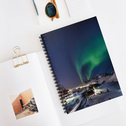 Unique Aurora Borealis Spiral Notebook Ruled Line - Personalized Northern Light View - Stationary Accessories - Perfect Aurora Lovers Gift 21