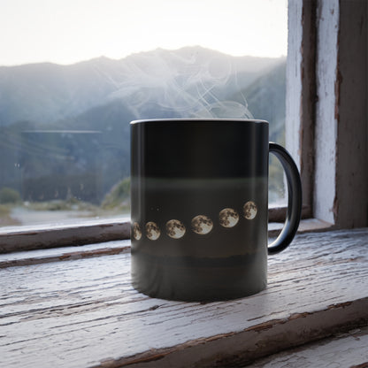 Lunar Phases Color Morphing Mug | Cozy Nighttime Vibe, Gift for Astronomers, Home Decor, Unique Coffee Tea Cup, Ideal for Birthdays