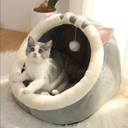 CosyCat Haven - Self-Warming Pet Tent Cave Bed - A Foldable Oasis of Comfort for Small Dogs and Cats - Removable & Washable Luxury for Your Furry Friend