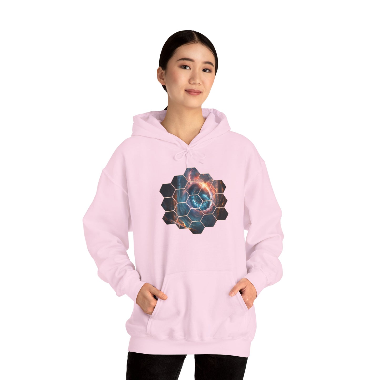 JWST Unisex Heavy Blend™ Hooded Sweatshirt - Space Horsehead Nebula Galaxy Universe - Autumn Fall T-shirt - Astronomy Gift