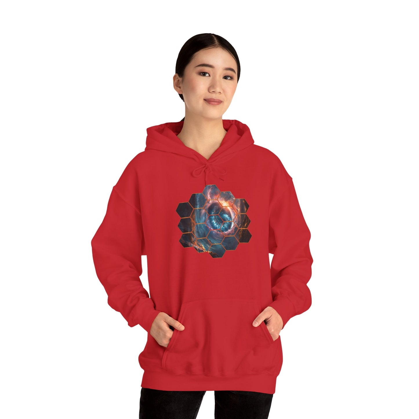 JWST Unisex Heavy Blend™ Hooded Sweatshirt - Space Horsehead Nebula Galaxy Universe - Autumn Fall T-shirt - Astronomy Gift