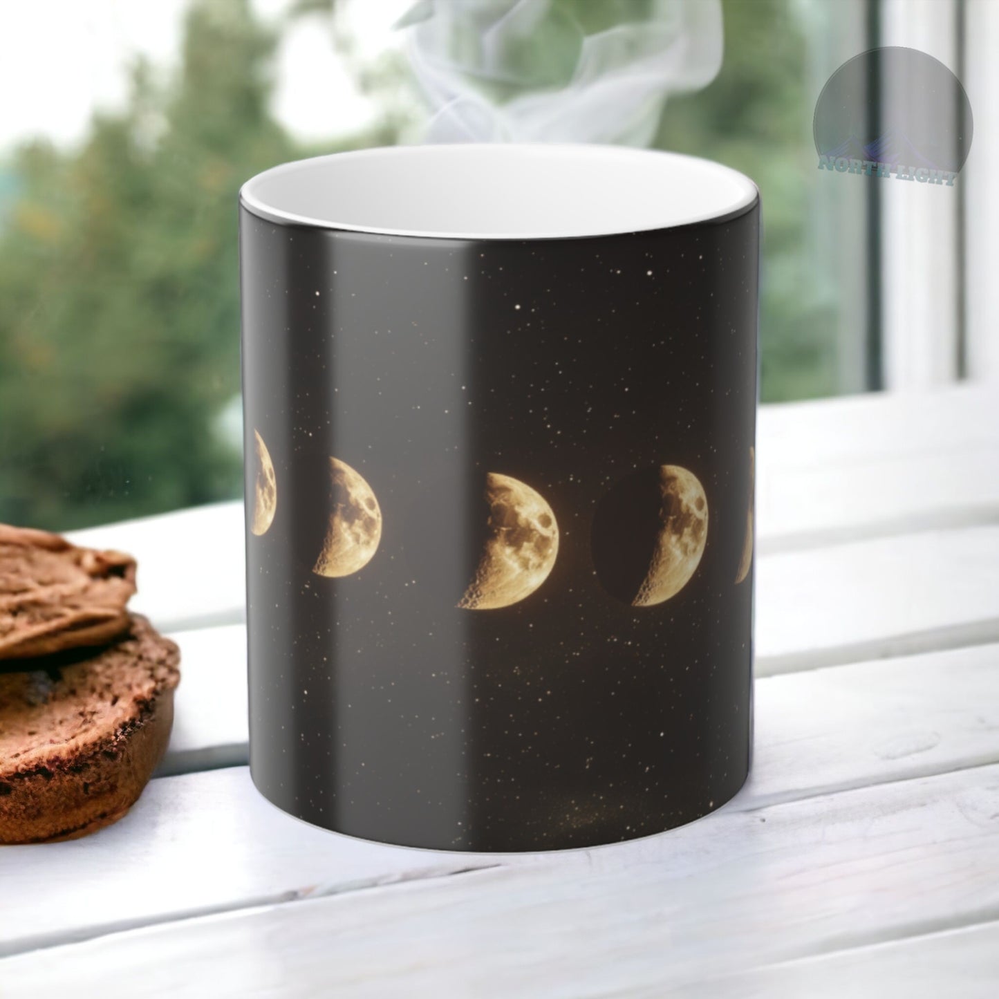Lunar Phases Color Morphing Mug | Cozy Nighttime Vibe, Gift for Astronomers, Home Decor, Unique Coffee Tea Cup, Ideal for Birthdays