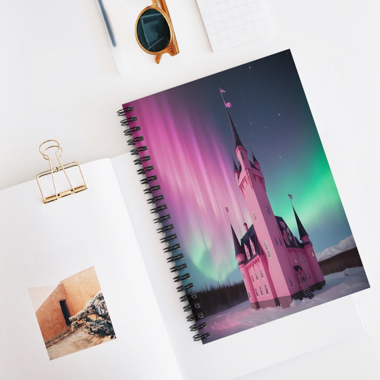 Unique Aurora Borealis Spiral Notebook Ruled Line - Personalized Northern Light View - Stationary Accessories - Perfect Aurora Lovers Gift 31