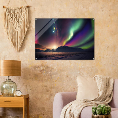 Unique Aurora Borealis Acrylic Prints - Multi Size Personalized Northern Light View - Modern Wall Art - Perfect Aurora Lovers Gift 3