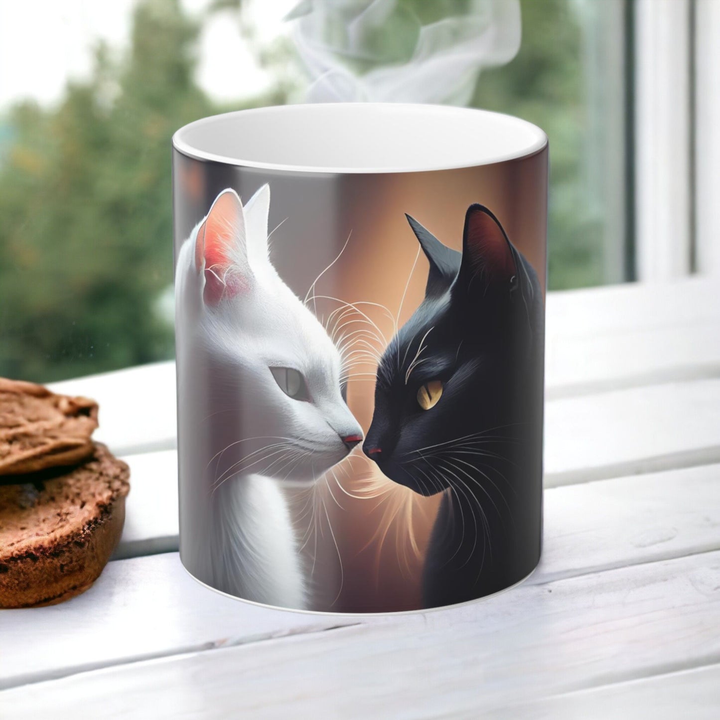 Enchanting Cat Kitten Heat Sensitive Mug - Lovely Pet Magic Morphing Mug 11oz - Coffee Tea Cup - Perfect Gift for Pet Lovers 3