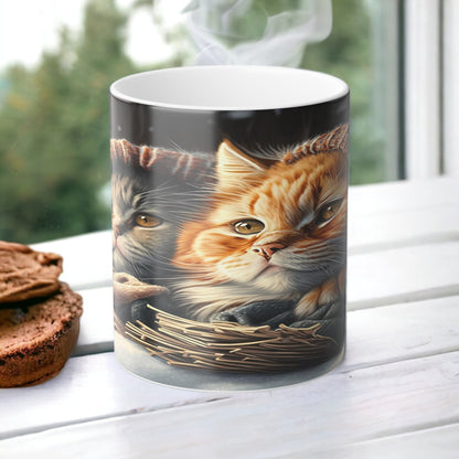 Enchanting Cat Kitten Heat Sensitive Mug - Lovely Pet Magic Morphing Mug 11oz - Coffee Tea Cup - Perfect Gift for Pet Lovers 3