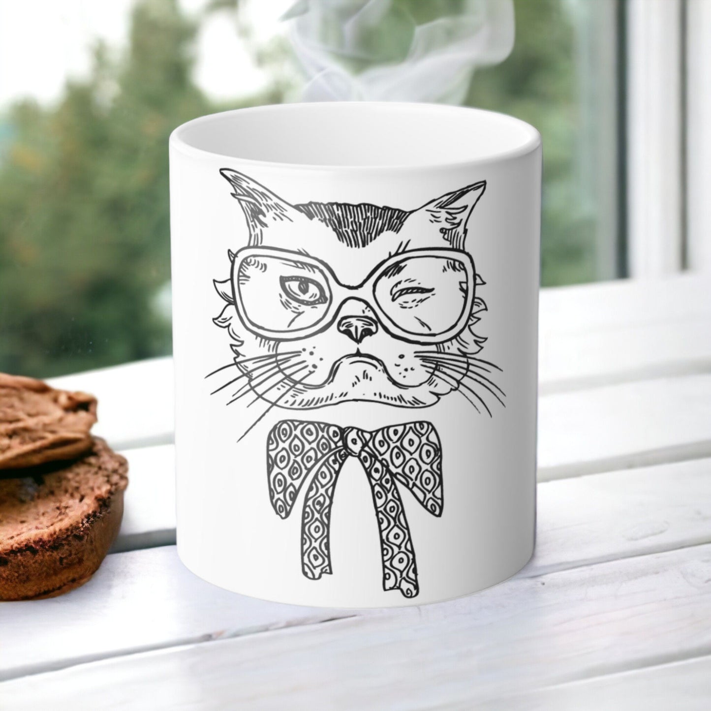 Tasse sensible à la chaleur pour chaton enchanteur - Belle tasse de morphing magique pour animaux de compagnie 11 oz - Tasse à café et à thé - Cadeau parfait pour les amoureux des animaux de compagnie 2 