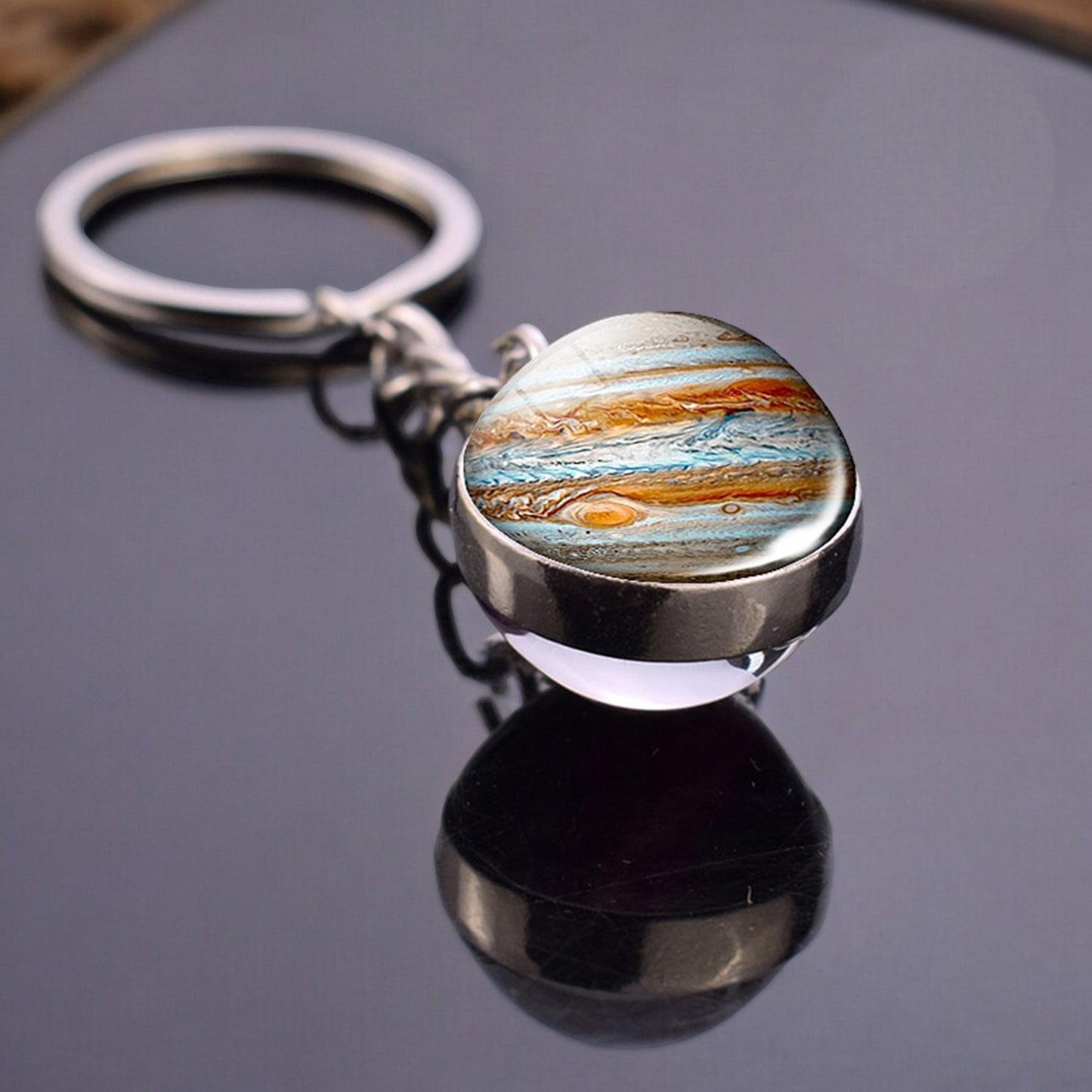 Solar System Galaxy Nebula Star Keyring - Universe Cosmos Jewelry - Double Side Glass Ball Key Chain - Perfect Astronomy Lovers Gift 4