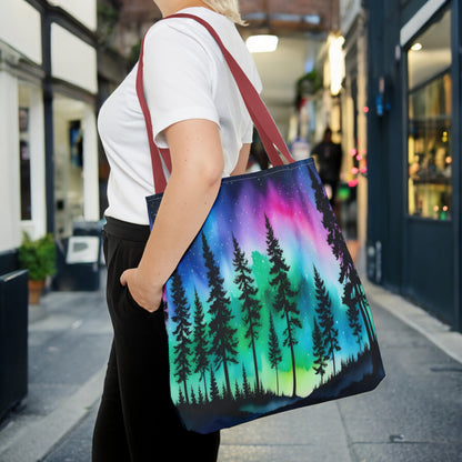 Aurora Borealis Tote Bag (AOP) - Northern Lights Bag