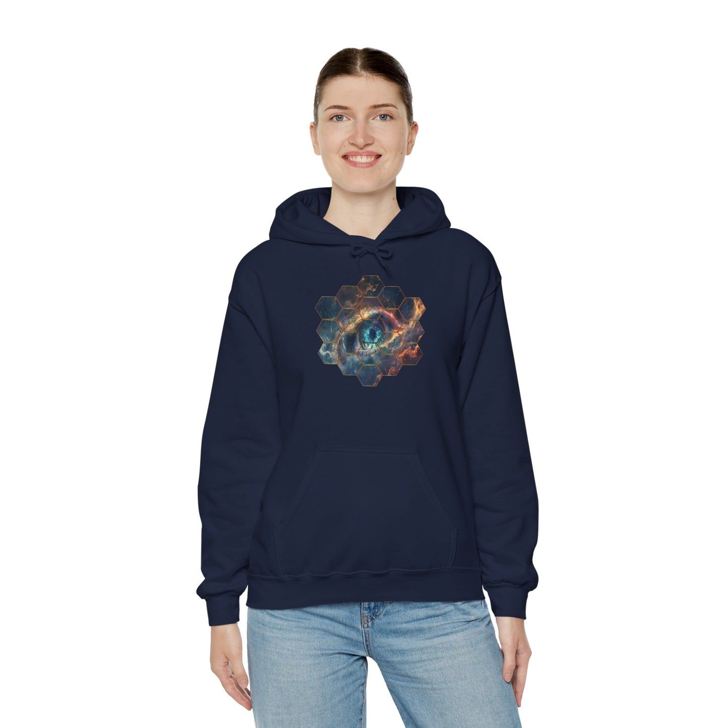 JWST Unisex Heavy Blend™ Hooded Sweatshirt - Space Horsehead Nebula Galaxy Universe - Autumn Fall T-shirt - Astronomy Gift