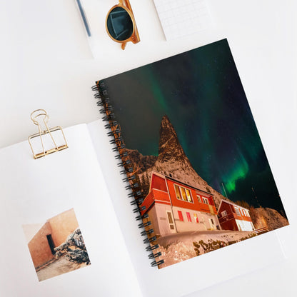 Unique Aurora Borealis Spiral Notebook Ruled Line - Personalized Northern Light View - Stationary Accessories - Perfect Aurora Lovers Gift 22
