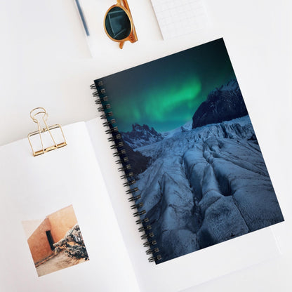 Unique Aurora Borealis Spiral Notebook Ruled Line - Personalized Northern Light View - Stationary Accessories - Perfect Aurora Lovers Gift 21