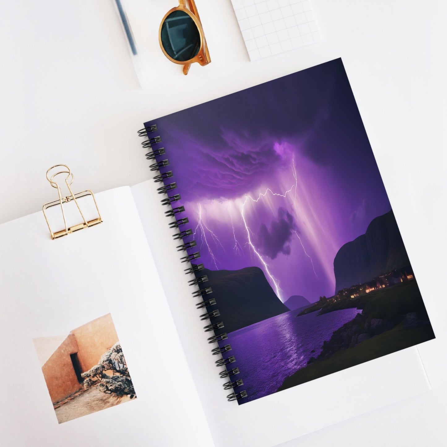 Unique Aurora Borealis Spiral Notebook Ruled Line - Personalized Northern Light View - Stationary Accessories - Perfect Aurora Lovers Gift 26