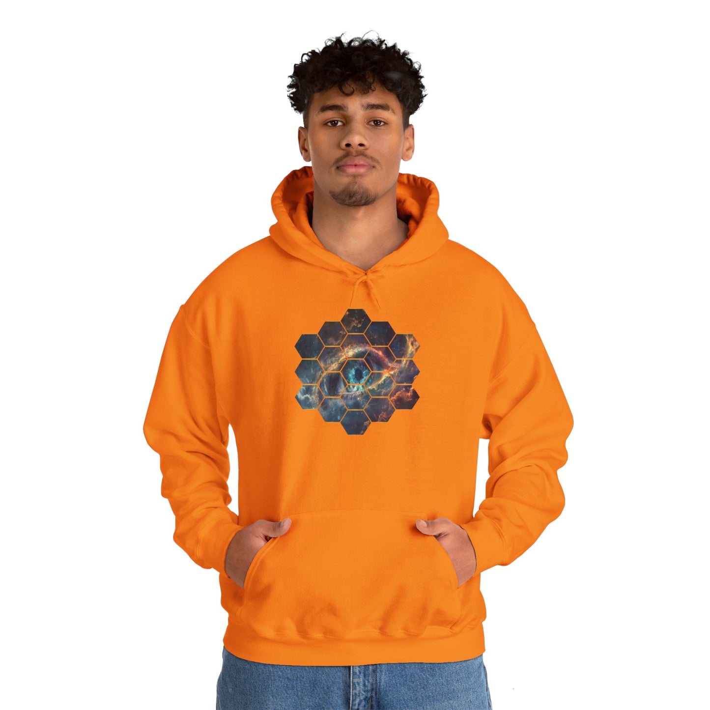 JWST Unisex Heavy Blend™ Hooded Sweatshirt - Space Horsehead Nebula Galaxy Universe - Autumn Fall T-shirt - Astronomy Gift