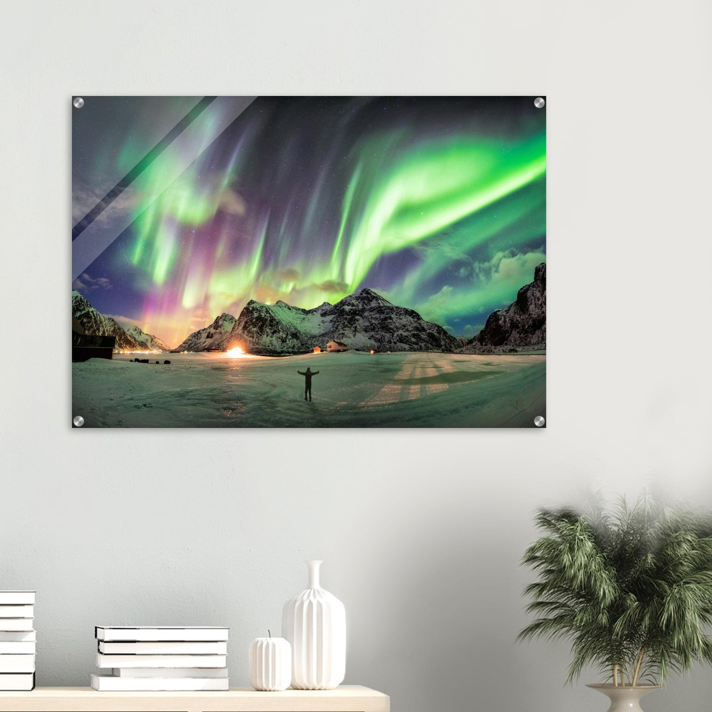 Unique Aurora Borealis Acrylic Prints - Multi Size Personalized Northern Light View - Modern Wall Art - Perfect Aurora Lovers Gift 9