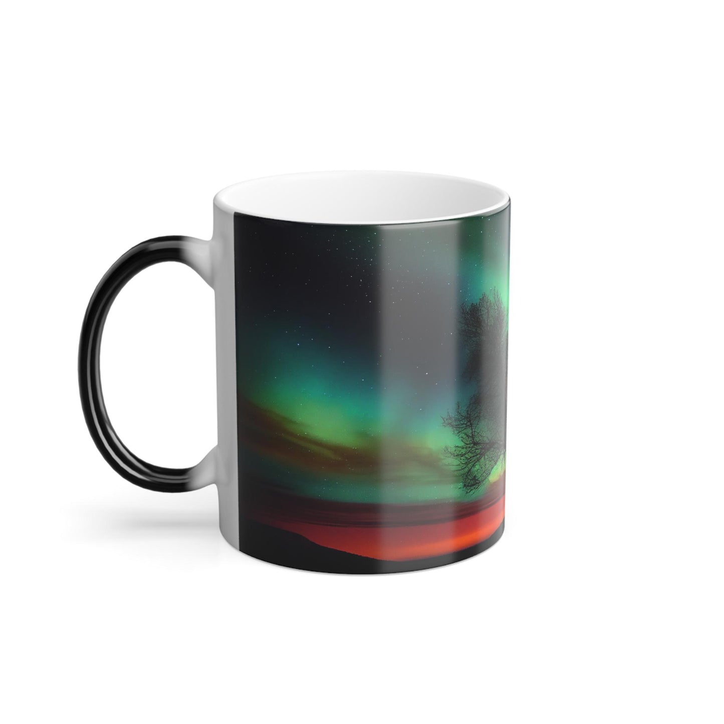 Enchanting Aurora Borealis Heat Sensitive Mug - Northern Lights Magic Color Morphing Mug 11oz - Heat Reactive Night Sky Coffee Cup - Perfect Gift for Nature Lovers 17