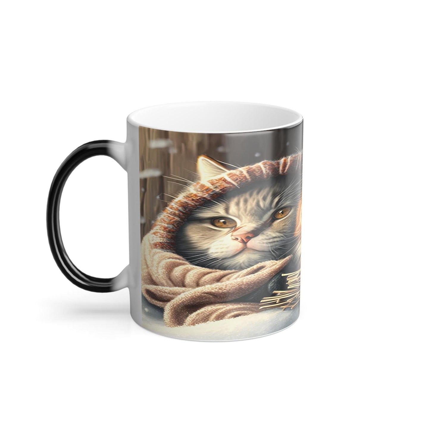 Enchanting Cat Kitten Heat Sensitive Mug - Lovely Pet Magic Morphing Mug 11oz - Coffee Tea Cup - Perfect Gift for Pet Lovers 3