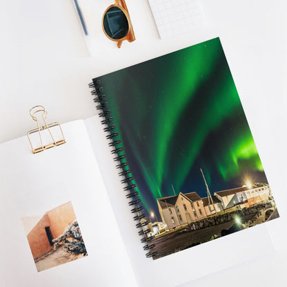 Unique Aurora Borealis Spiral Notebook Ruled Line - Personalized Northern Light View - Stationary Accessories - Perfect Aurora Lovers Gift 20