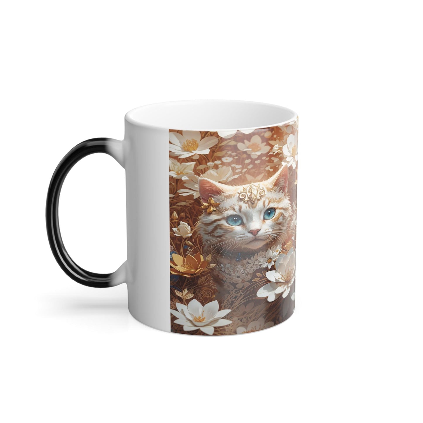 Enchanting Cat Kitten Heat Sensitive Mug - Lovely Pet Magic Morphing Mug 11oz - Coffee Tea Cup - Perfect Gift for Pet Lovers 8