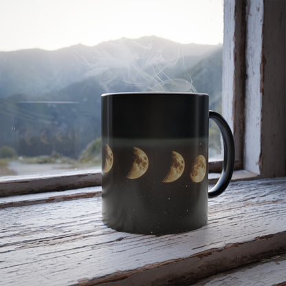 Lunar Phases Color Morphing Mug | Cozy Nighttime Vibe, Gift for Astronomers, Home Decor, Unique Coffee Tea Cup, Ideal for Birthdays